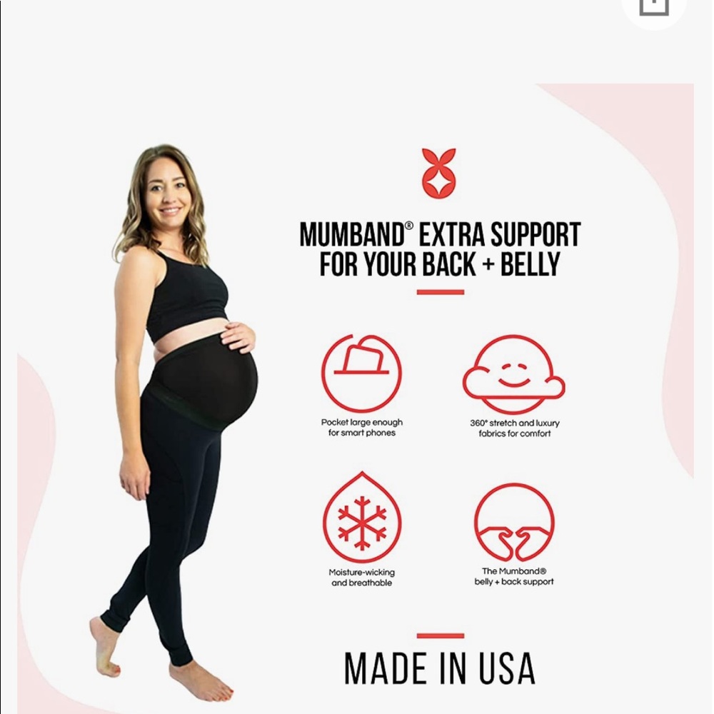 Mumbrand support maternity leggings size m